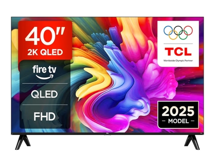 TCL 40SF560 - 40-inch QLED Direct Smart Full HD LED TV with Fire TV and HDR, Metallic Design, Frameless