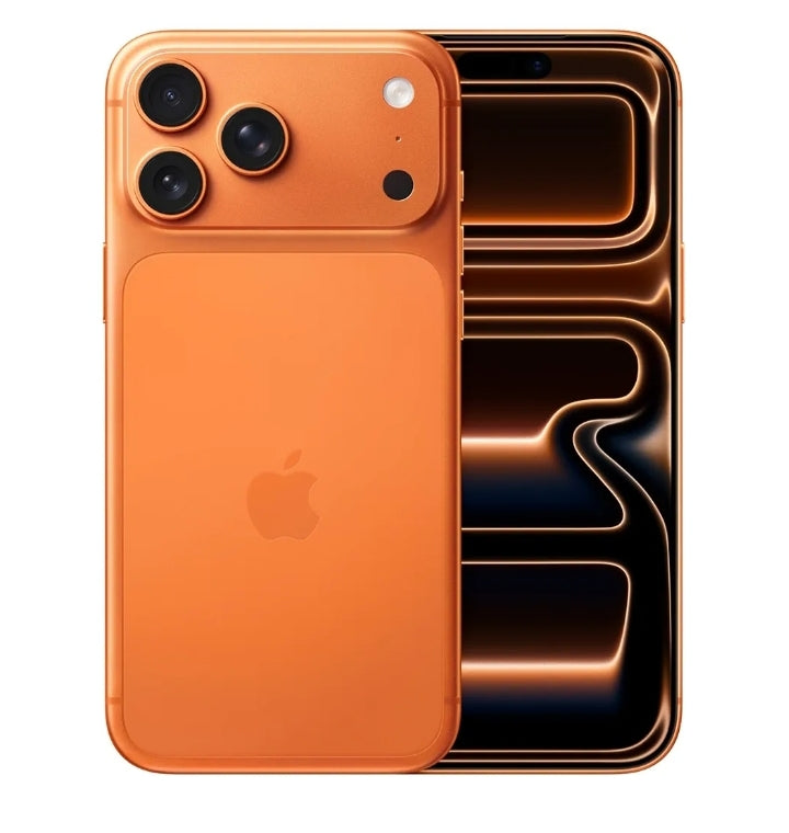 Apple iPhone 17 Pro Max 256 GB: display 6,9", ProMotion fino a 120Hz, chip A19 Pro, autonomia mai vista su iPhone, sistema di fotocamere Pro Fusion, fotocamera frontale Center Stage; Arancione cosmico