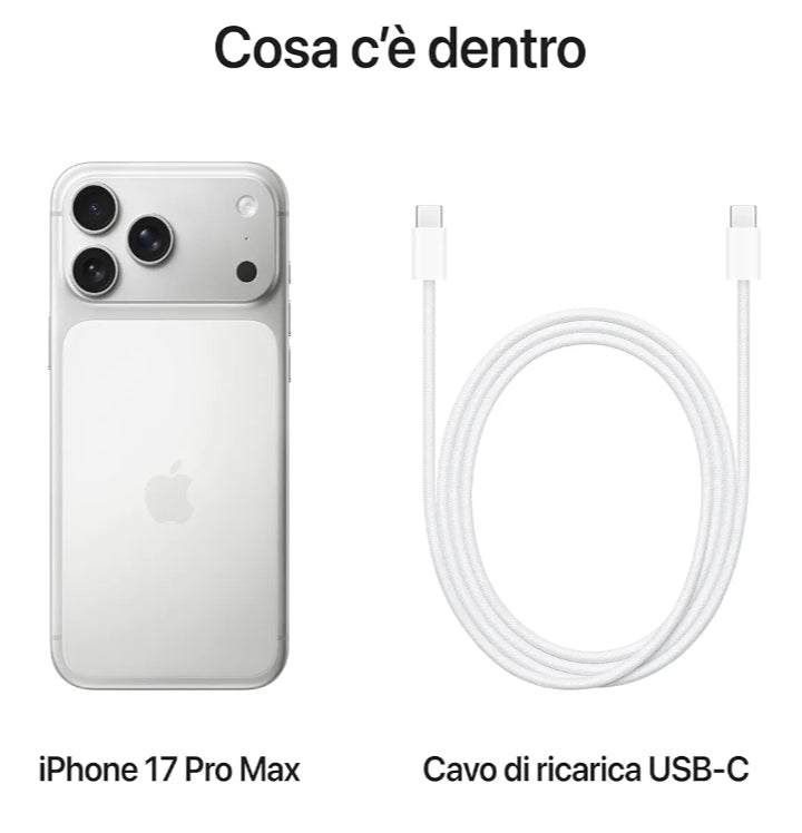 Apple iPhone 17 Pro Max 256 GB: 6,9" Display mit Promotion, A19 Pro Chip, Beste Batterielaufzeit, die es je in einem iPhone gab, Pro Fusion Kamera-System, Center Stage Frontkamera; Silber