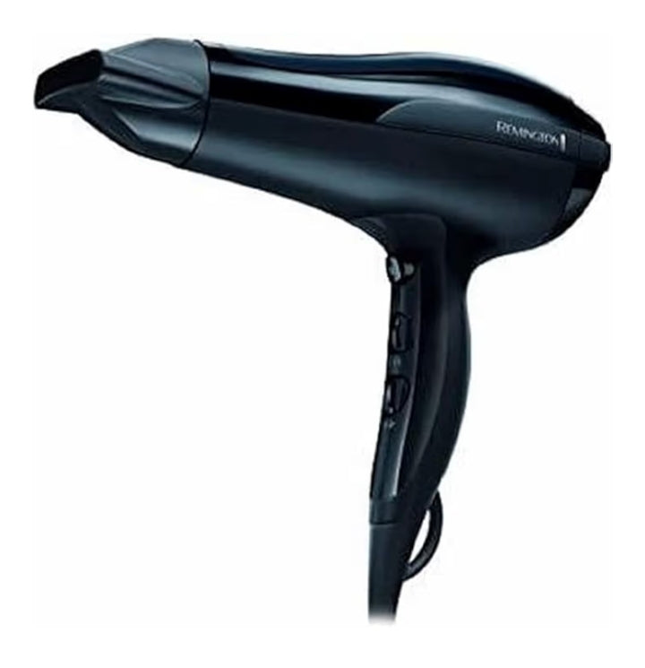 Remington Asciugacapelli Pro-Air 2200W, Con Ioni per risultati piu Luminosi e meno Crespi, Bacchetta per styling, 3 livelli di riscaldamento e 2 livelli di ventola, Nero, D5210