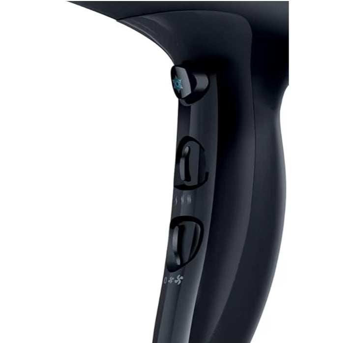 Remington Asciugacapelli Pro-Air 2200W, Con Ioni per risultati piu Luminosi e meno Crespi, Bacchetta per styling, 3 livelli di riscaldamento e 2 livelli di ventola, Nero, D5210