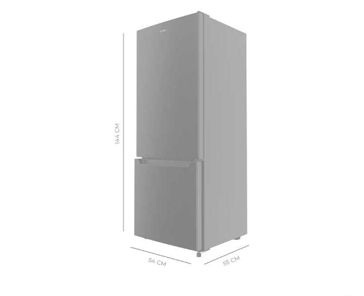 Cecotec Frigorifero Combinato Bolero CoolMarket Combi 205 DF Black E. 205L, Defrost, Fast Cooling, Classe E, Display Interno, Porta Reversibile, LED, 54x55x144 cm, design elegante e funzionale