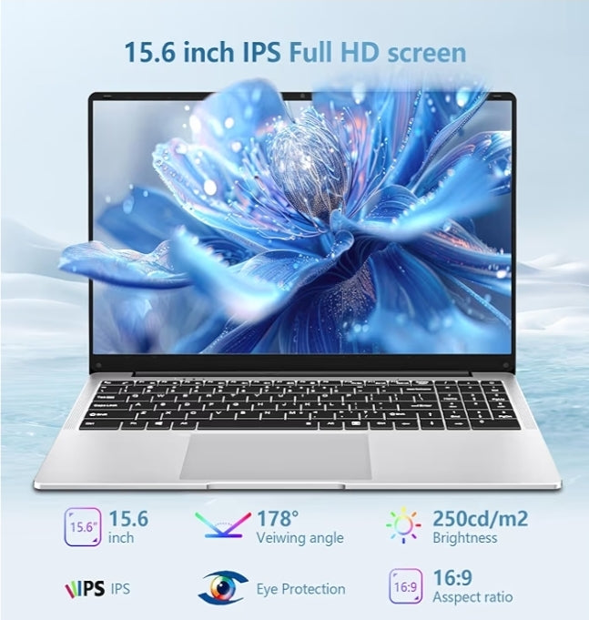 Marca: DIAKUOE
3,8
3,8 su 5 stelle
(7)
15.6 pollici Notebook, Win11 PC Portatile Celeron N4000 CPU, Laptop 12GB LPDDR4 RAM 512GB SSD, Schermo IPS FHD 1920*1080, USB3.0+BT4.2+Mini HDMI, TF Card Slot Supporta Espansione Fino a 1 TB