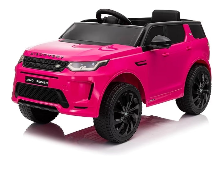 Macchina Elettrica per Bambini Land Rover Range Rover Baby car Elettrica Full Optional Rosa, Auto Telecomandata con Sedile e Porte Apribili, Doppio Motore 12V, Carico fino a 25 Kg