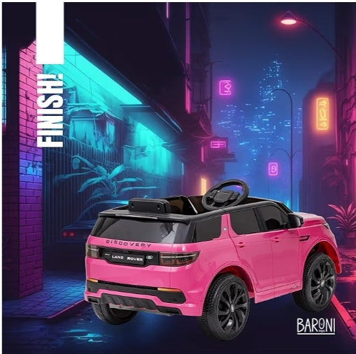 Macchina Elettrica per Bambini Land Rover Range Rover Baby car Elettrica Full Optional Rosa, Auto Telecomandata con Sedile e Porte Apribili, Doppio Motore 12V, Carico fino a 25 Kg